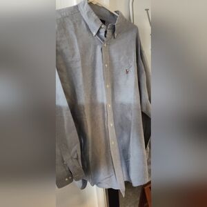 Ralph Lauren men's shirt New without tag grey 100 percent cotton